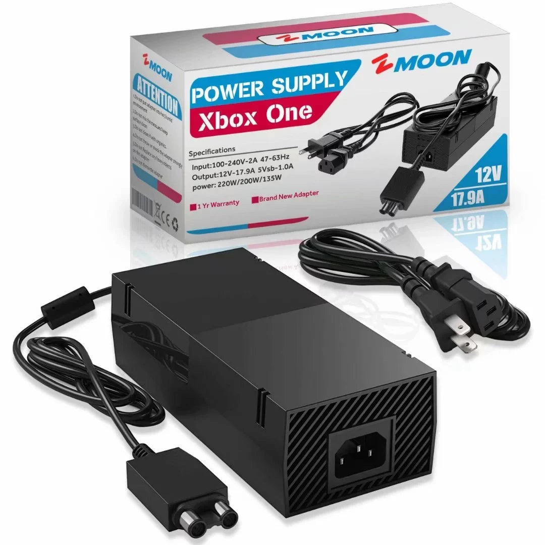 12V 17.9A Replacement Xbox One Video Game Console Power Supply Brick - Also Fit 12V 10.83A 16.5A