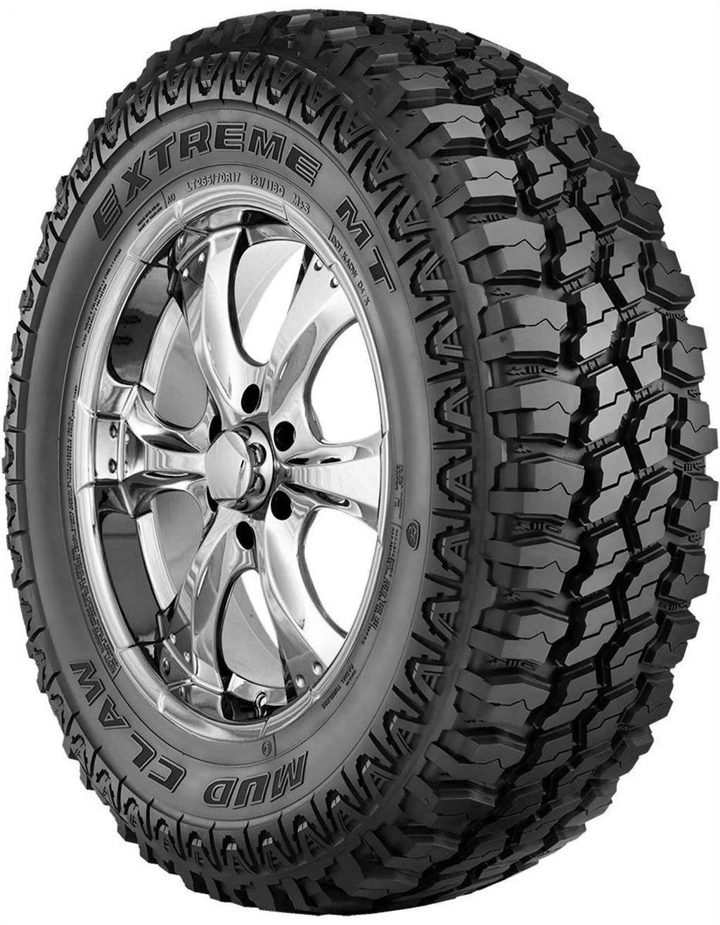 4 Mud Claw Extreme /  285/70R17 121/118Q All Terrain Off-Road Truck Mud Tire  / 285/70/17 / 2857017