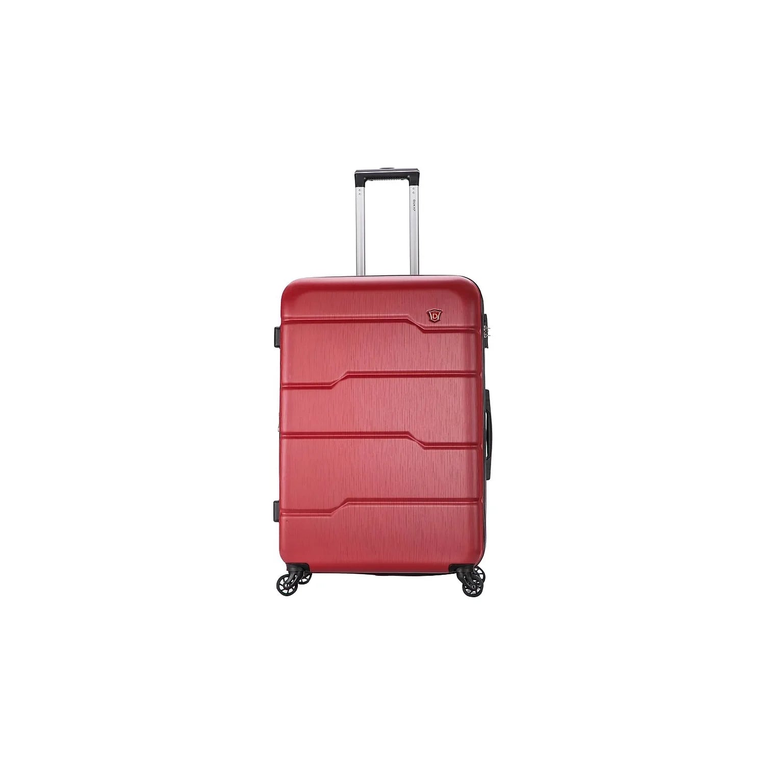 Plastic 4-Wheel Spinner Luggage Red (-)