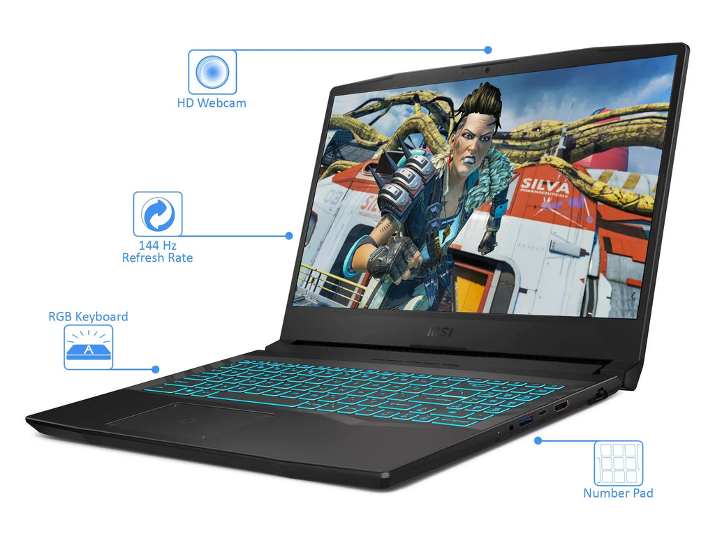 Crosshair Gaming Laptop, 15.6" 144Hz  Display, Intel Core i7-11800H Upto 4.6GHz, 32GB , 2TB NVMe ,  GeForce  3050, , Wi-Fi, Bluetooth, Windows 10 Home