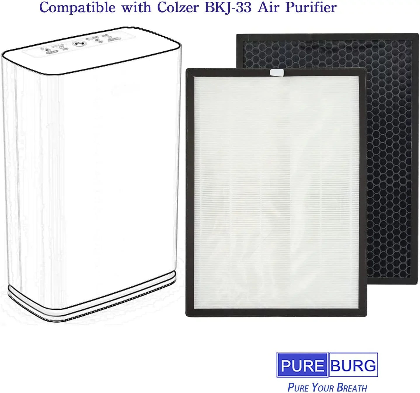 2-Pack Replacement High efficiency 3-in-1  Filters Compatible with  ,-33