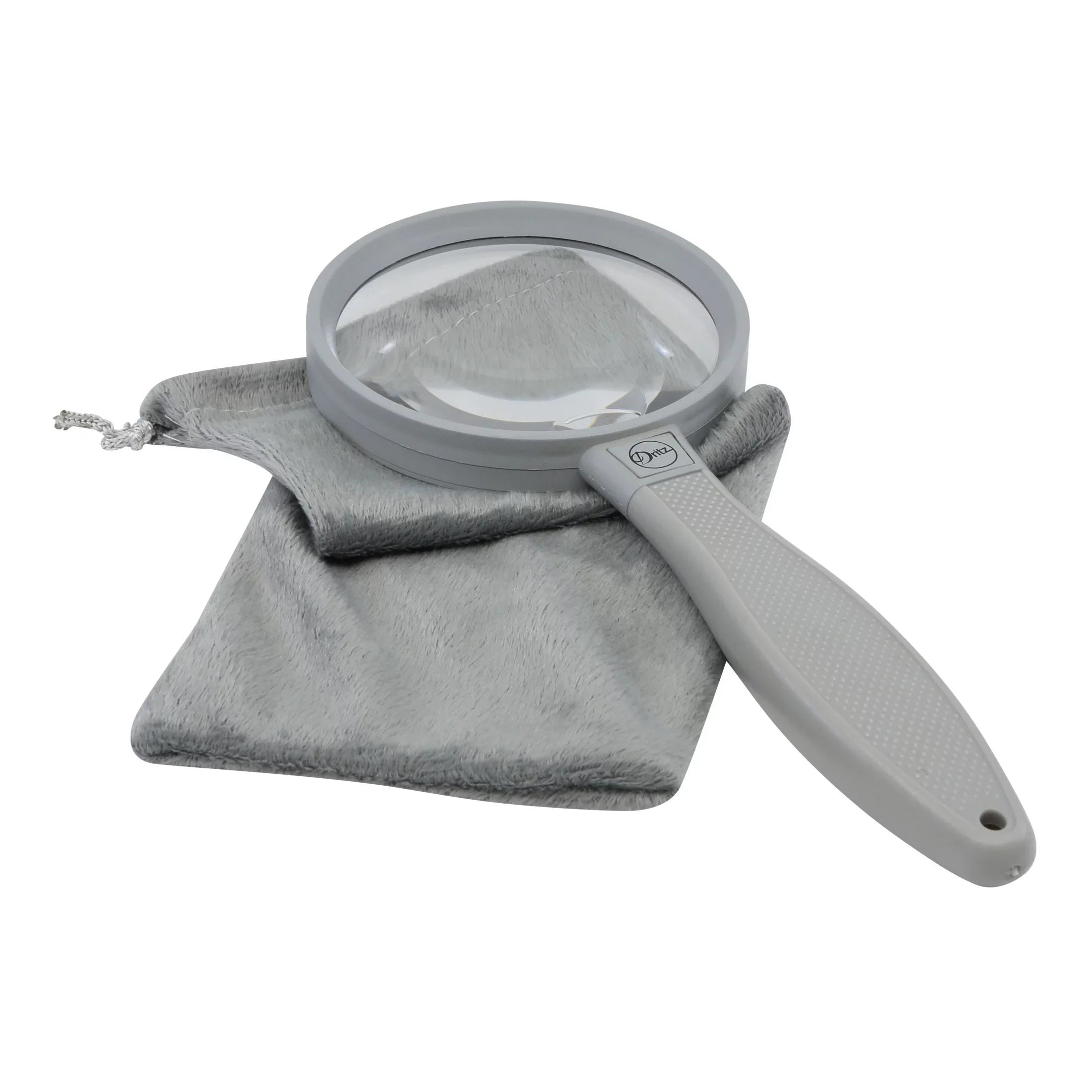 Dritz 3-1/4" Magnifier with Storage Pouch, 2X Magnification, 4X Spot Lens
