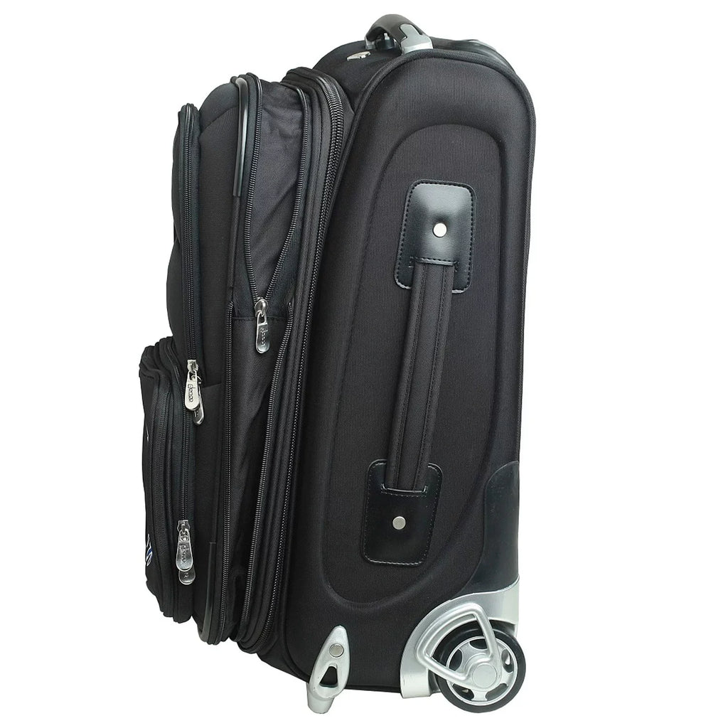 Black Iowa State Cyclones 21" Softside Rolling Carry-On Suitcase