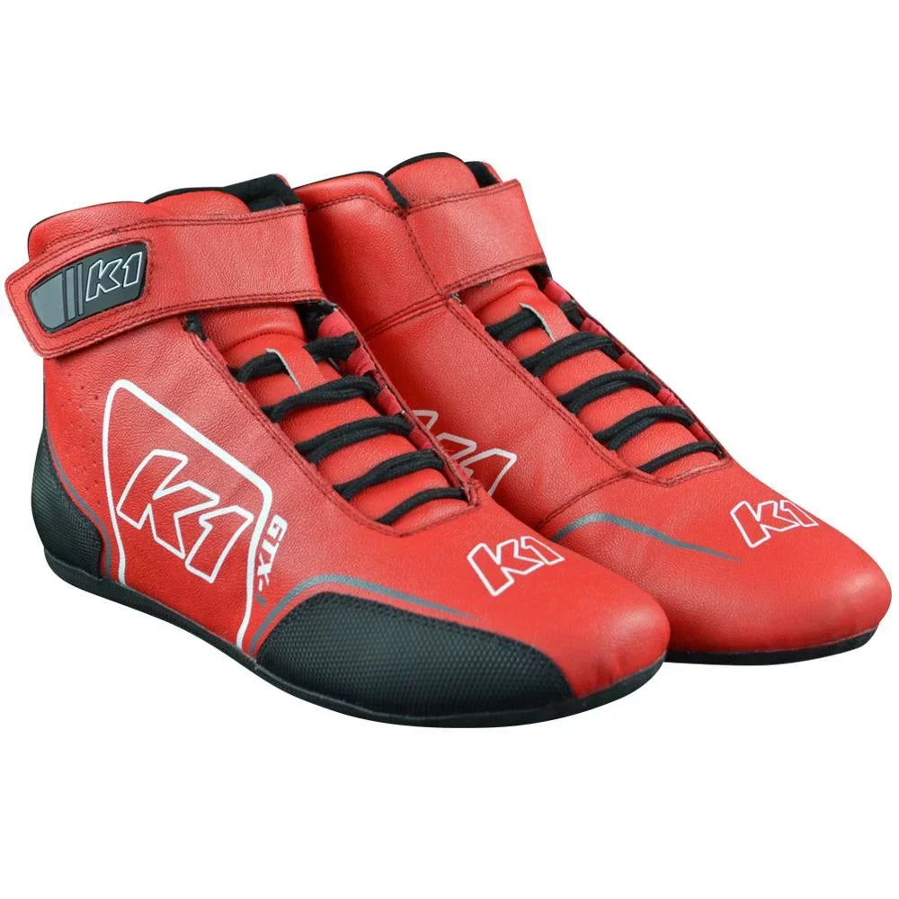 Shoe -1 Red / Grey Size 7
