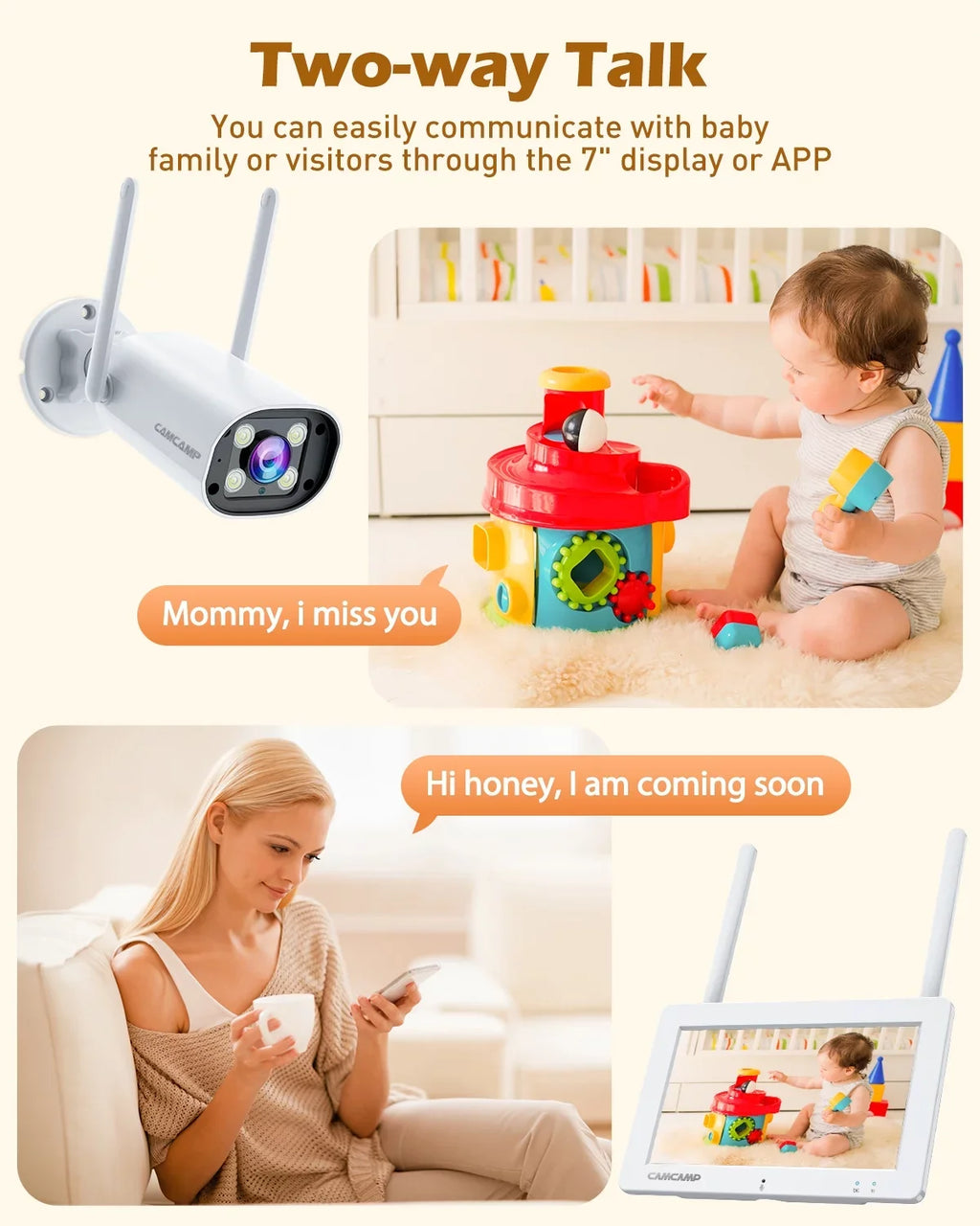 Toguard   Security Camera System 8CH 1080P  4Pc, Waterproof Wi-Fi  Surveillance with Email Alert, Night Vision, Remote Access, Motion Alert & Detection (Only Supports 2.4GHz Wi-Fi)