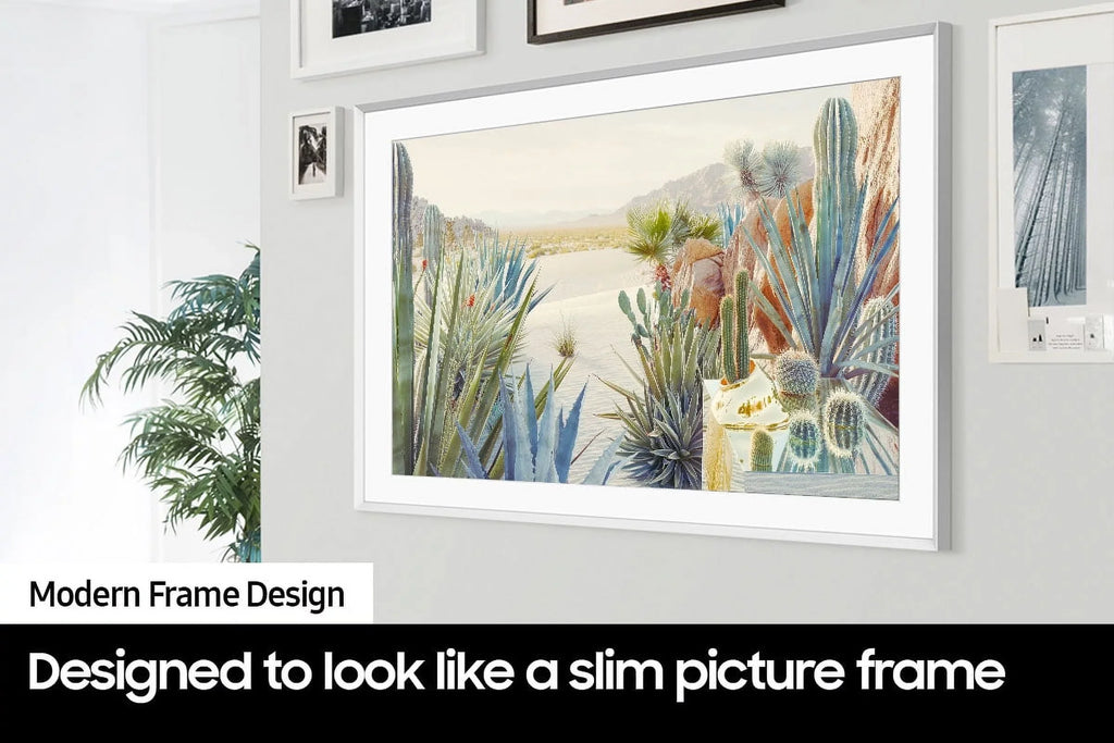 Samsung  43" The Frame 4K UltraHD Smart   with a Samsung - Auto-Rotating Studio Stand for 43"-55" Samsung TVs (2022)