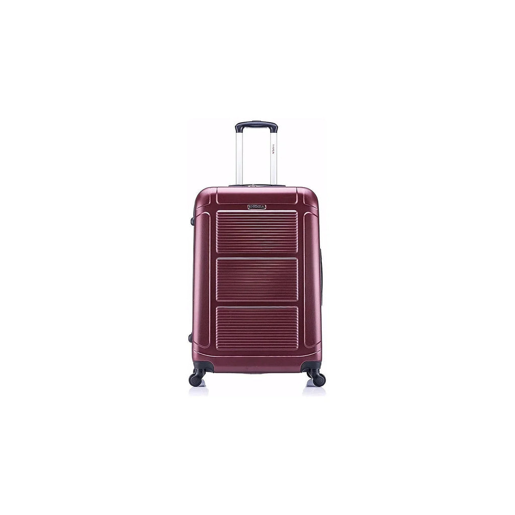 InUSA Pilot Large Plastic 4-Wheel Spinner Luggage Wine (-)