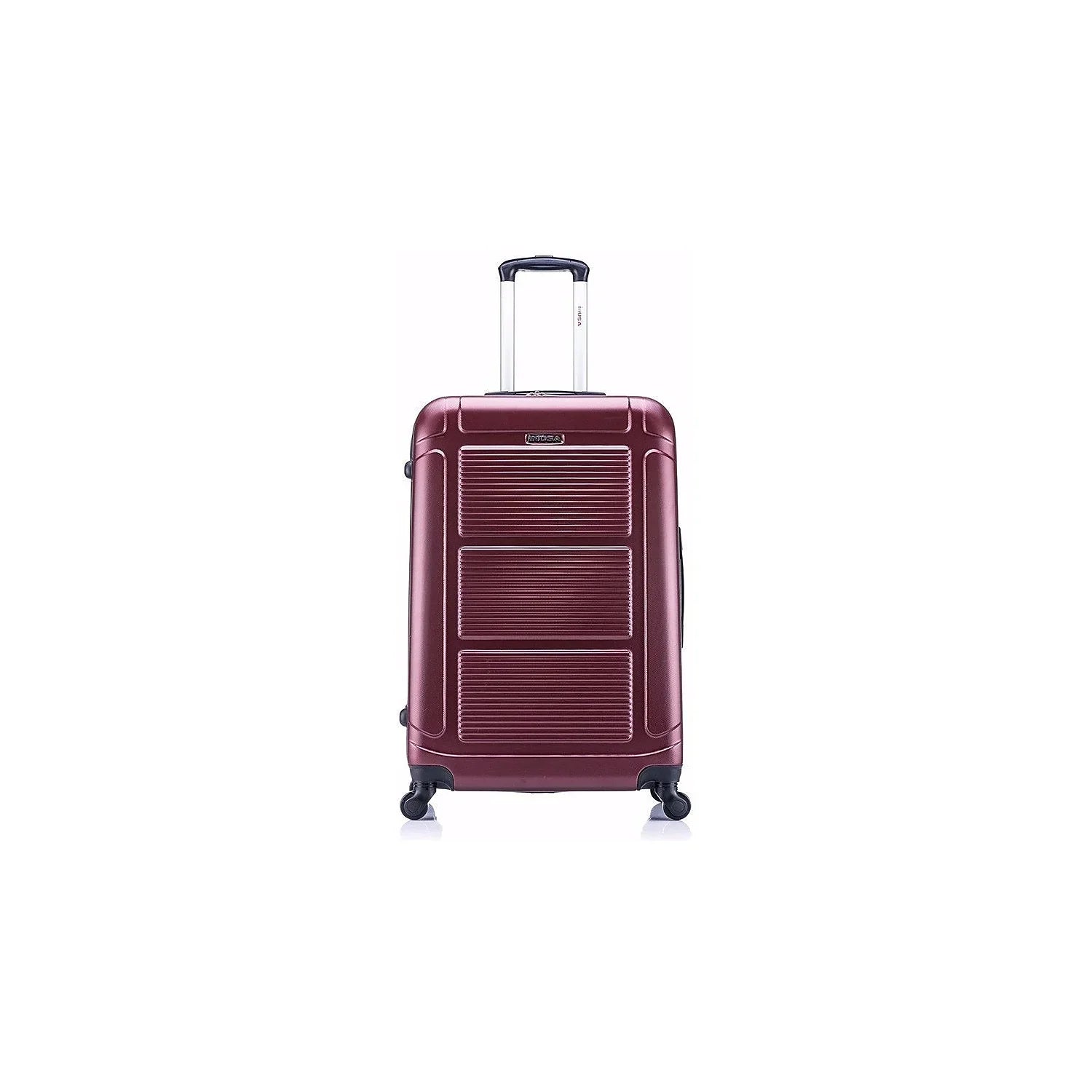 InUSA Pilot Large Plastic 4-Wheel Spinner Luggage Wine (-)