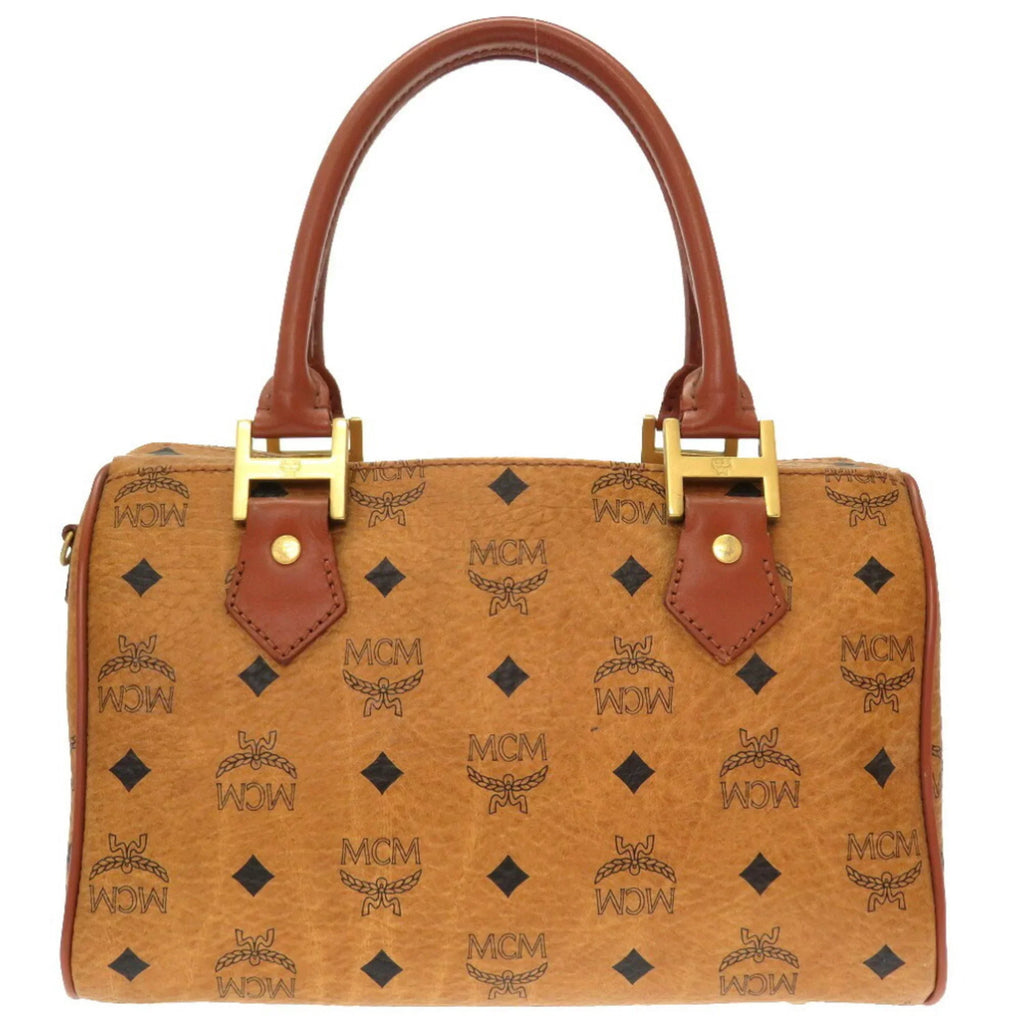 Visetos Brown Canvas Handbag (Pre-Owned)