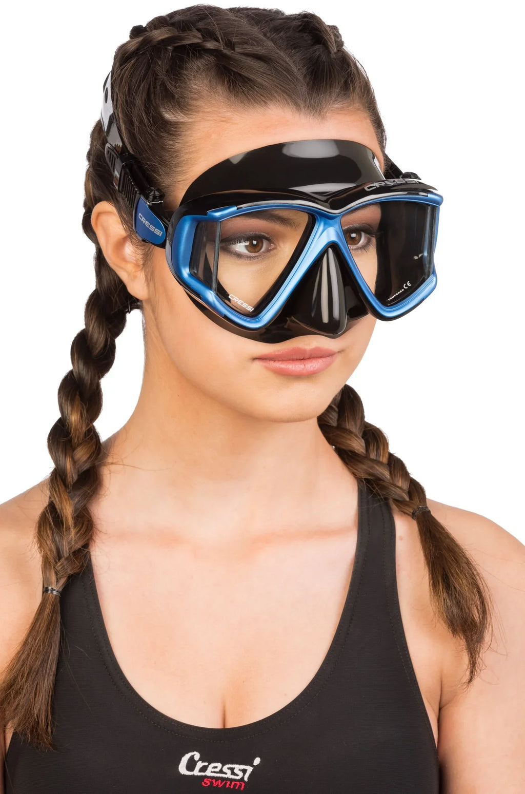 Cressi Liberty Quattro  (clear-blue/silver) (Clear/Sapphire/Silver, Liberty Quattro)