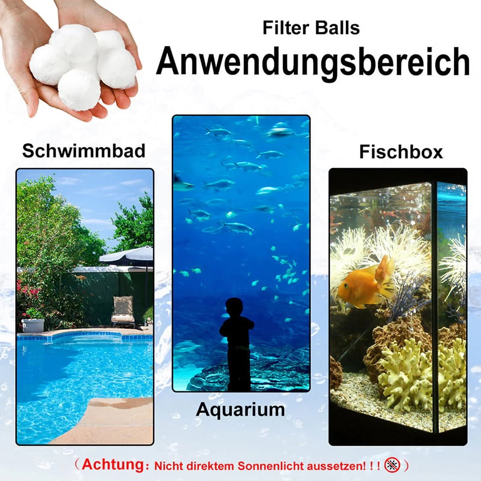 MageCrux 700G Filter Ball Filter Material Can Replace 25Kg Filter Sand For Pool-1PC