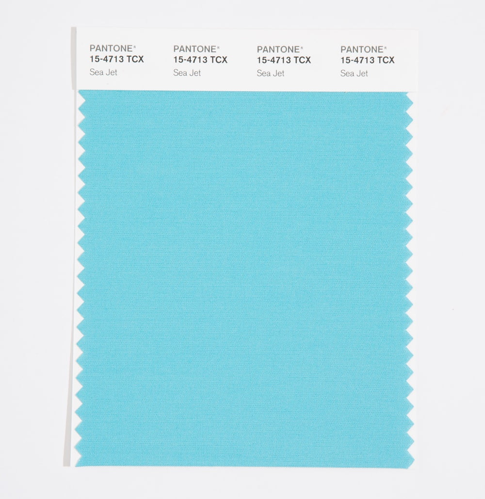 Pantone Cotton Swatch 15-4713 Sea Jet