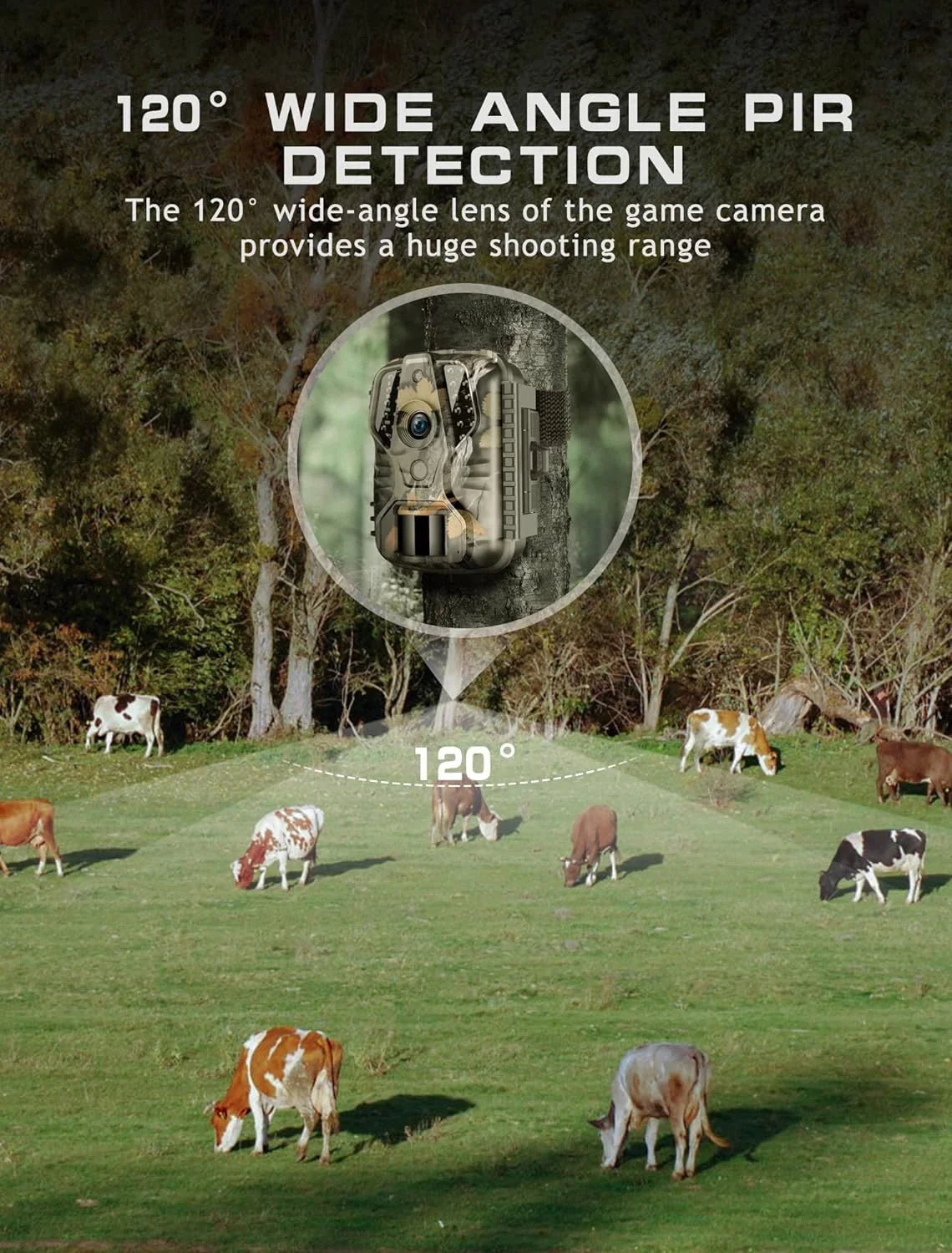 Mini Trail Camera - Game Camera 20MP 1080P with Night Vision Motion Activated Waterproof, Hunting Camera 0.2s Trigger Time for Wildlife Monitoring Deer Hunting-