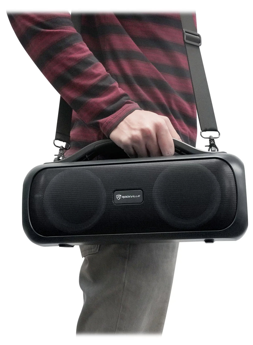 Rockville Go Party  Large Loud Portable  Party Bluetooth Speaker, Deep Bass