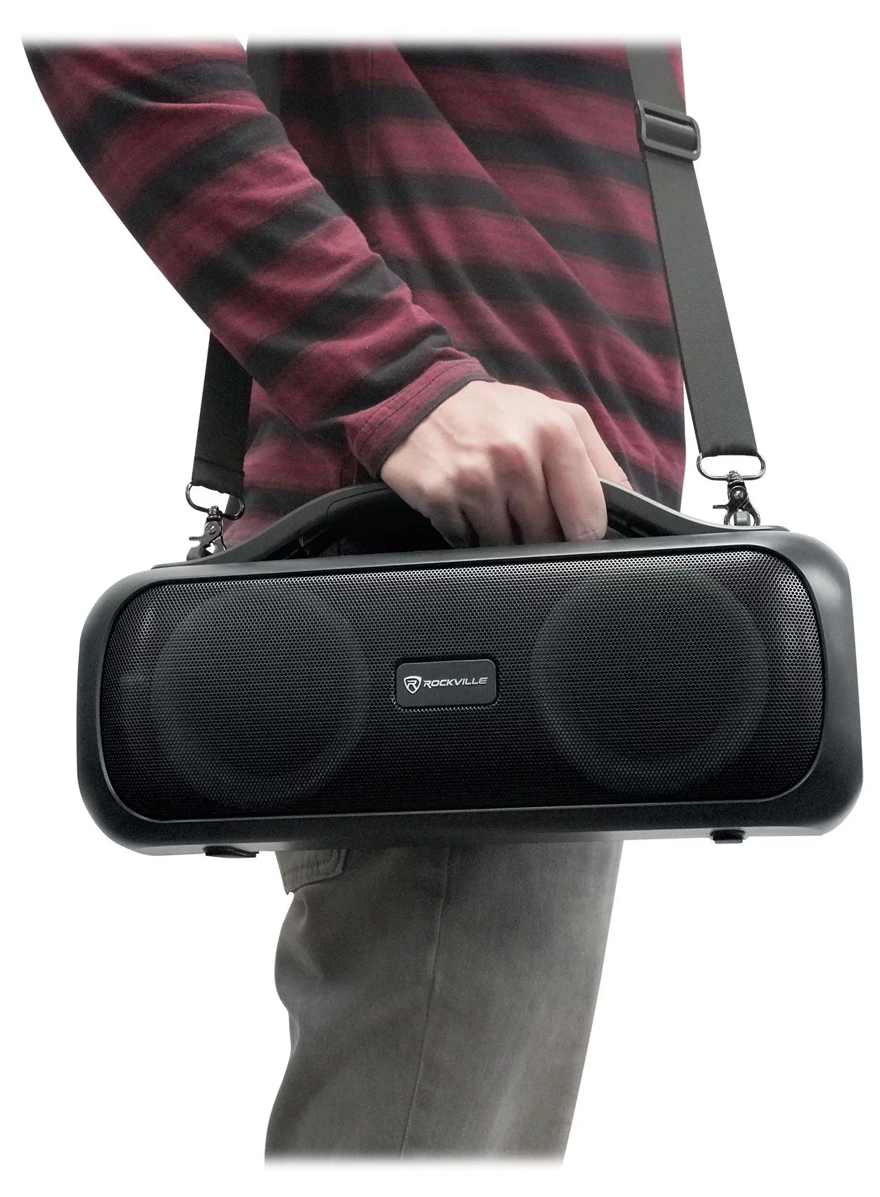 Rockville Go Party  Large Loud Portable  Party Bluetooth Speaker, Deep Bass