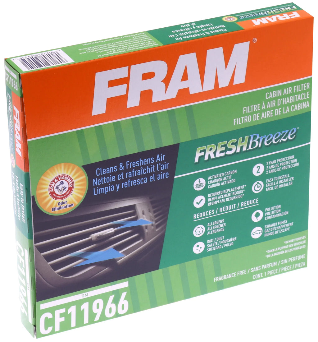 Fresh Breeze  Cabin Air Filter for Select Buick, Cadillac, Chevrolet and  Vehicles with Arm and Hammer Baking Soda Fits select: 2018-2024