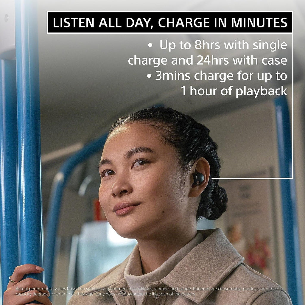 Sony -1000XM5- Wireless Noise Canceling High-Res Earbuds with an Additional 2 Year Coverage by Epic Protect (2023)