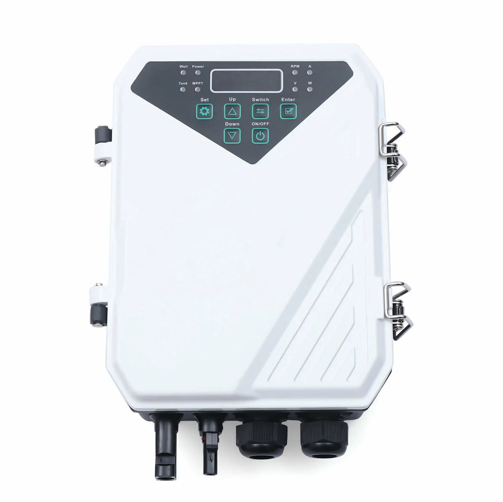 4" 2  110V Solar Water Pump Submersible  Controller Kit  Deep Well Pump