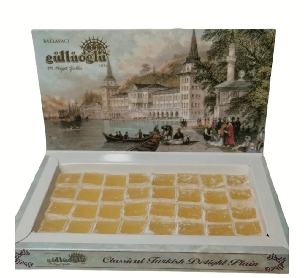 Gulluoglu Turkish Delight Assorted Flavors, 6 Pack (8.8 oz - 250 gr Each), daily fresh shipment from Istanbul/Turkey