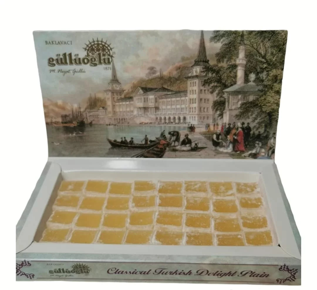 Gulluoglu Turkish Delight Assorted Flavors, 6 Pack (8.8 oz - 250 gr Each), daily fresh shipment from Istanbul/Turkey