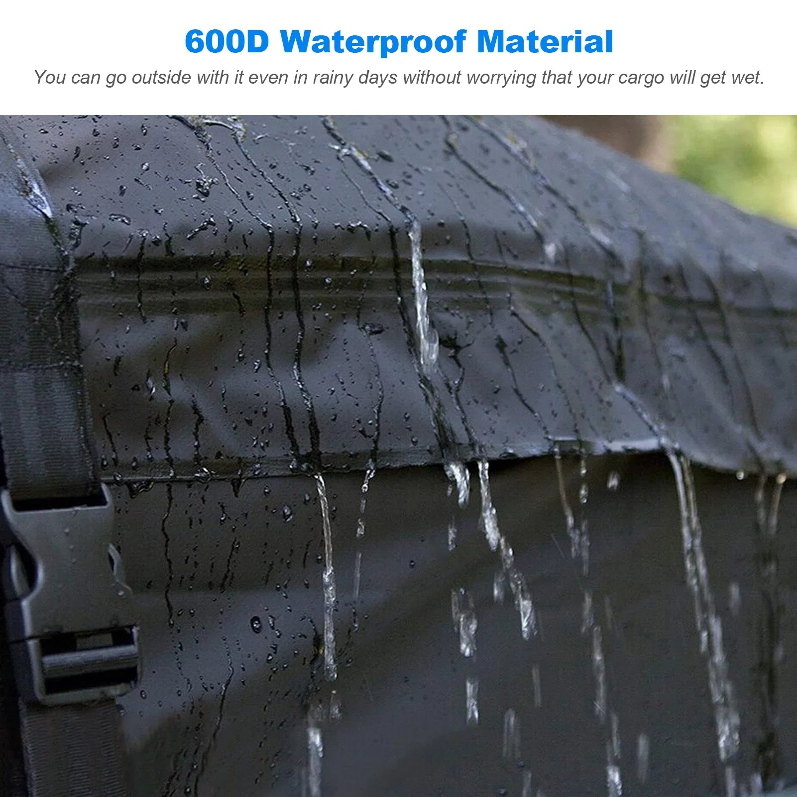 Htovila 600D Waterproof Cargo Bag Car Roof Cargo Carrier Universal Luggage Bag Storage Cube Bag for Travel Camping
