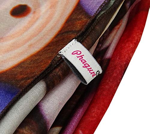 Phagun Blue Watercolor Bunny Watercolor Printed Square Pure SilkScarfFor Hair Neck Head Bandanas For Women