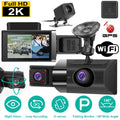 iMounTEK Car Dash Cam Camcorder, 2K Camera Recorder with 140° Angle  WiFi Night Vision -sensor Loop Recording Parking Monitor