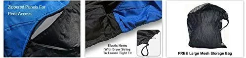 Custom Contour Fit Weatherproof Jet Ski Cover for Kawasaki 900  1995-1998 - Blue/Black Color - All Weather - Trailerable - Protect from Rain & Sun! Includes Trailer Straps & Storage Bag