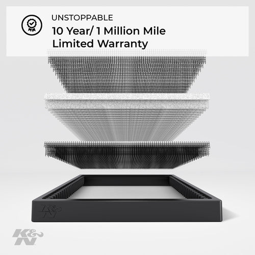 & Cabin Air Filter: Washable and Reusable: Designed For Select 2010-2015 Chevy Camaro Vehicle Models,
