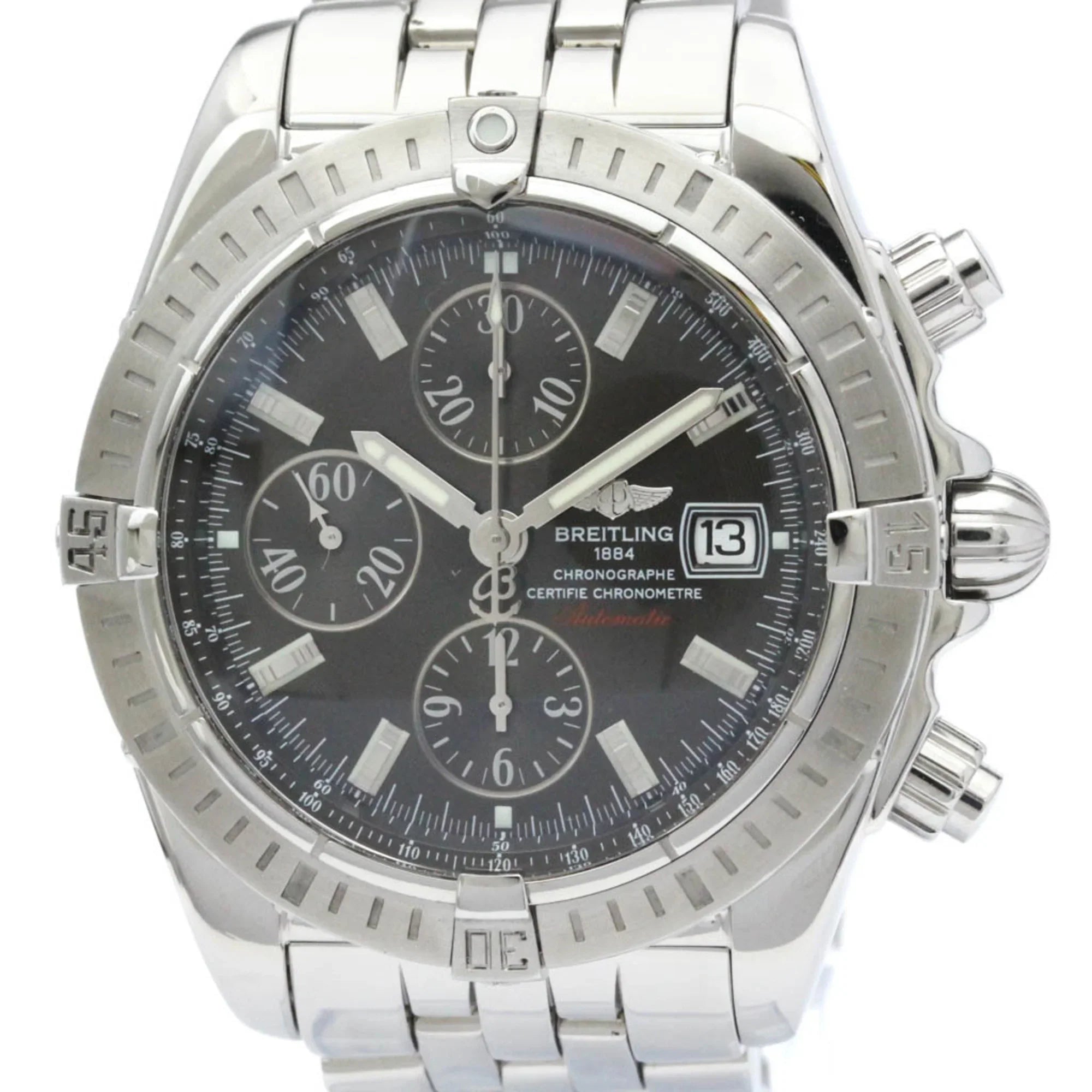 Pre-Owned Polished  Chronomat Evolution Steel Automatic Watch   (Good)