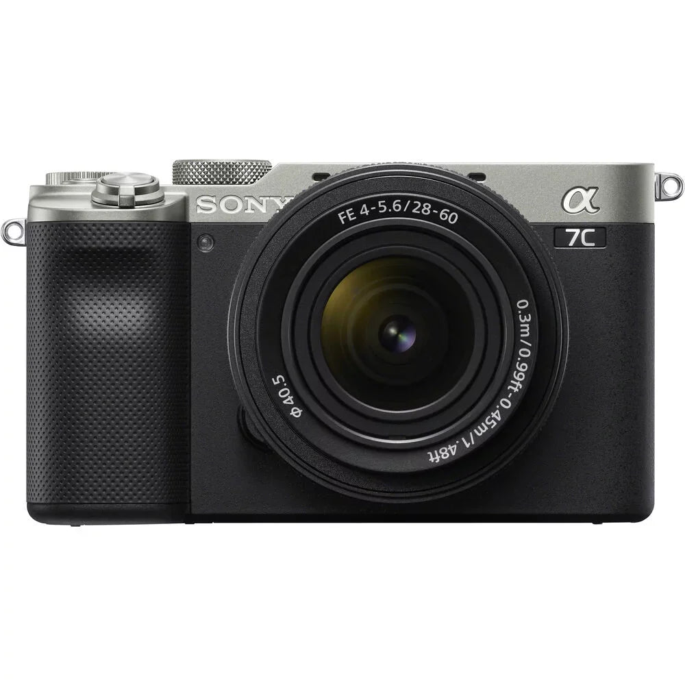 Sony Alpha a7C Mirrorless Camera / 28-60mm Lens Silver / - Basic Bundle