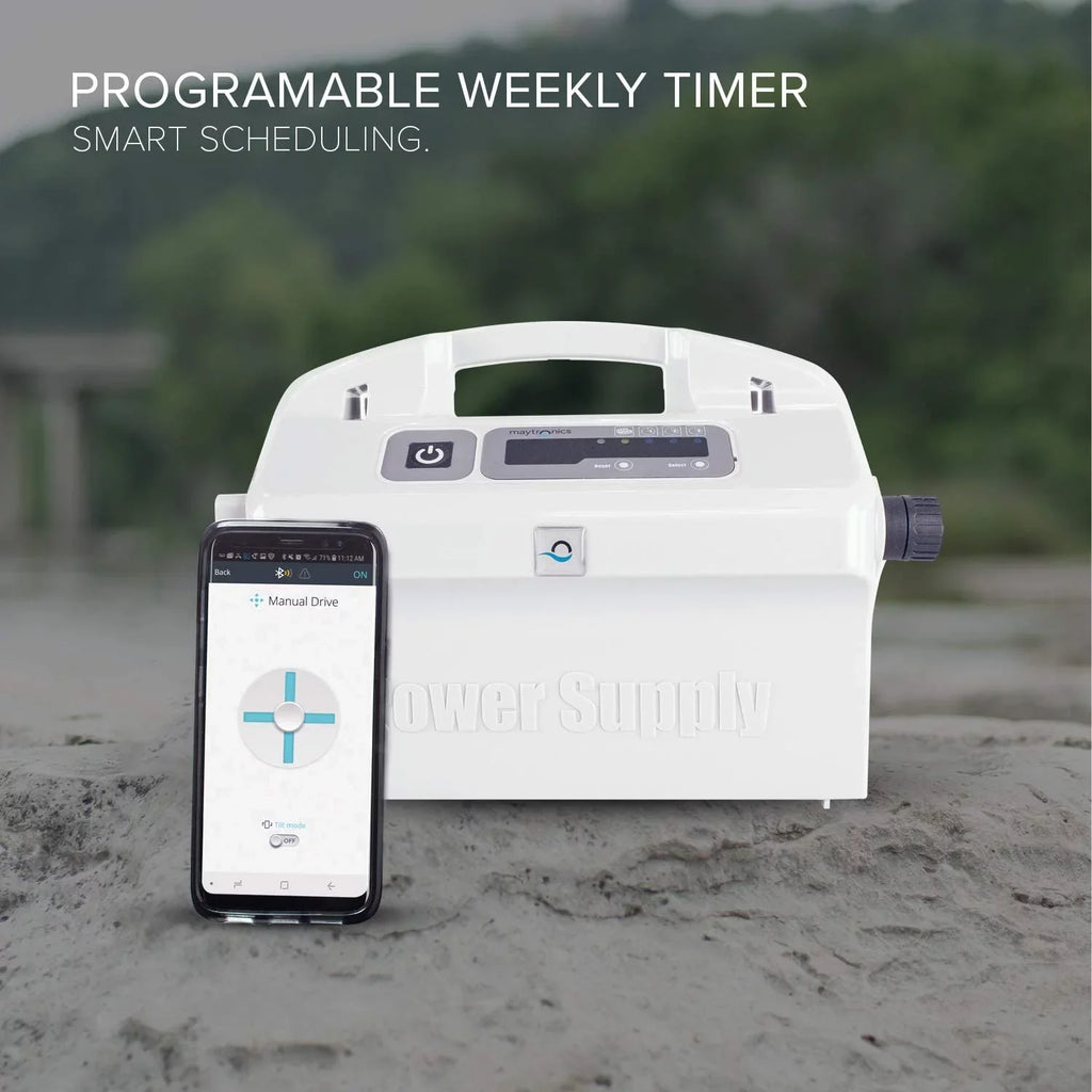 Dolphin Sigma Robotic Pool Cleaner with Bluetooth and Massive Top-Load Cartridge Filters, Ideal for Pools up to 50 Feet.
