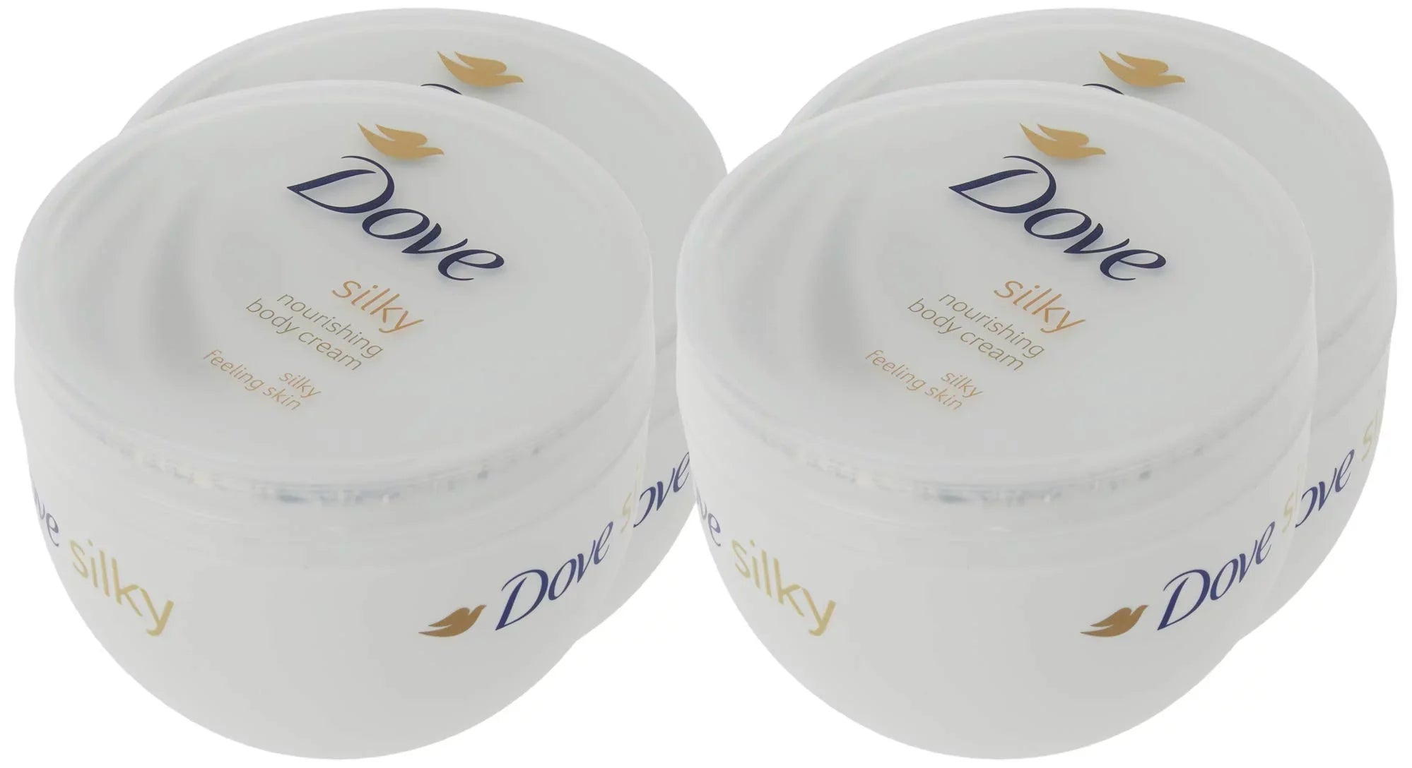 Dove Silky Nourishment Body Cream 300Ml - 4 Pack