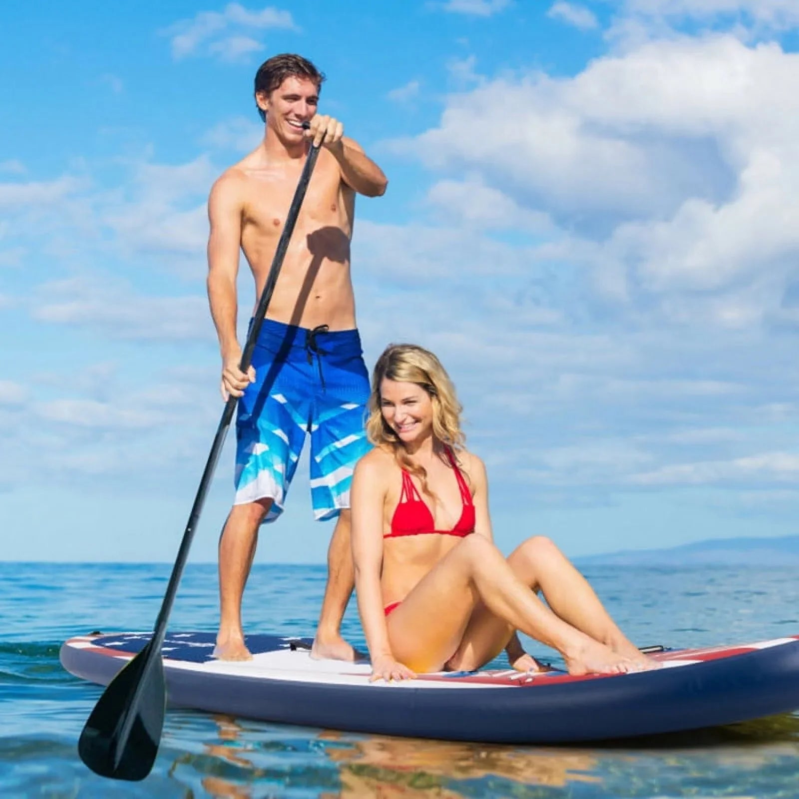 Premium Inflatable Stand Up Paddle Board - Comes with a carry backpack for transportation - 24.0 - Disshield ultimate stability and versatility on the water!