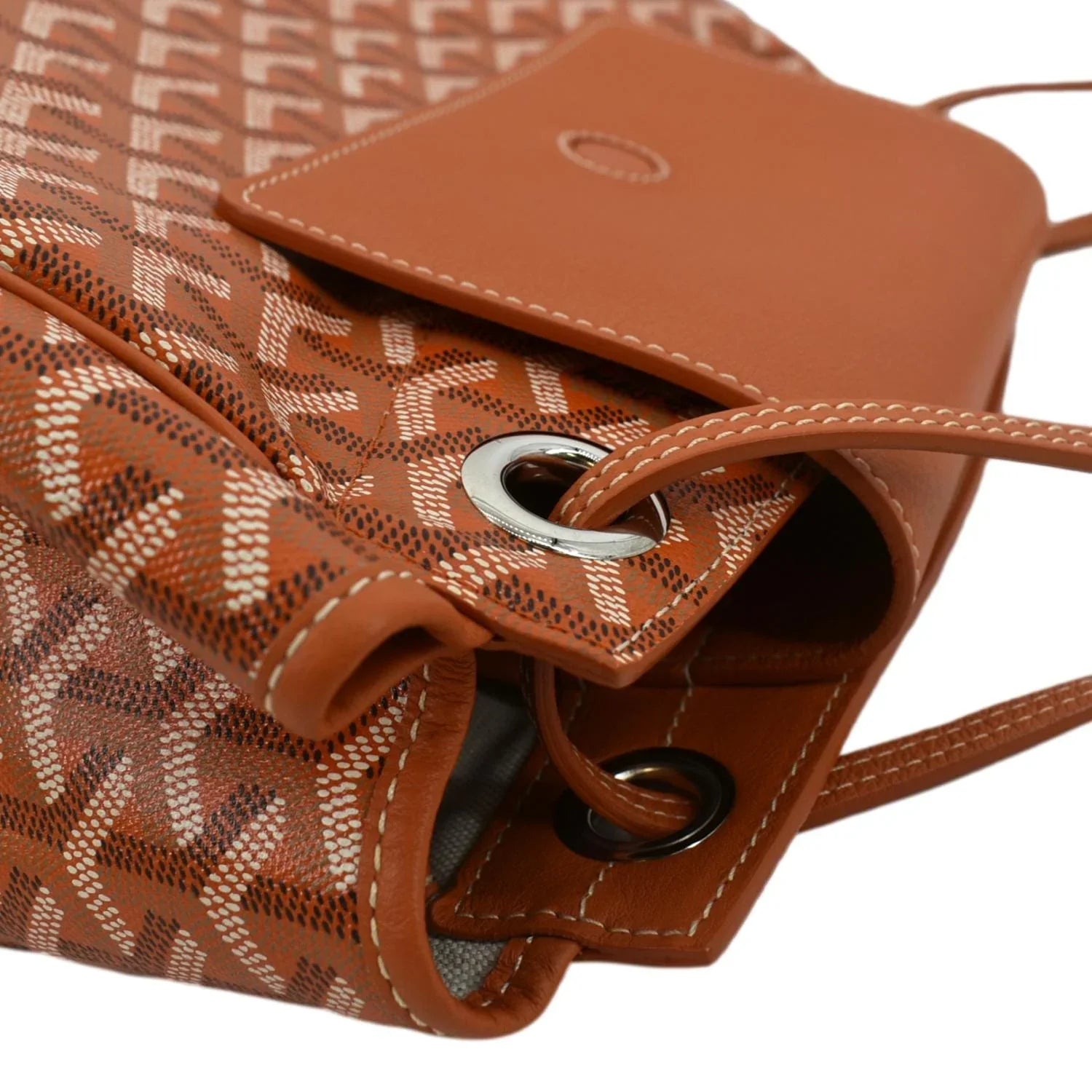 Pre-owned  Rouette Soft Canvas Shoulder Bag Orange