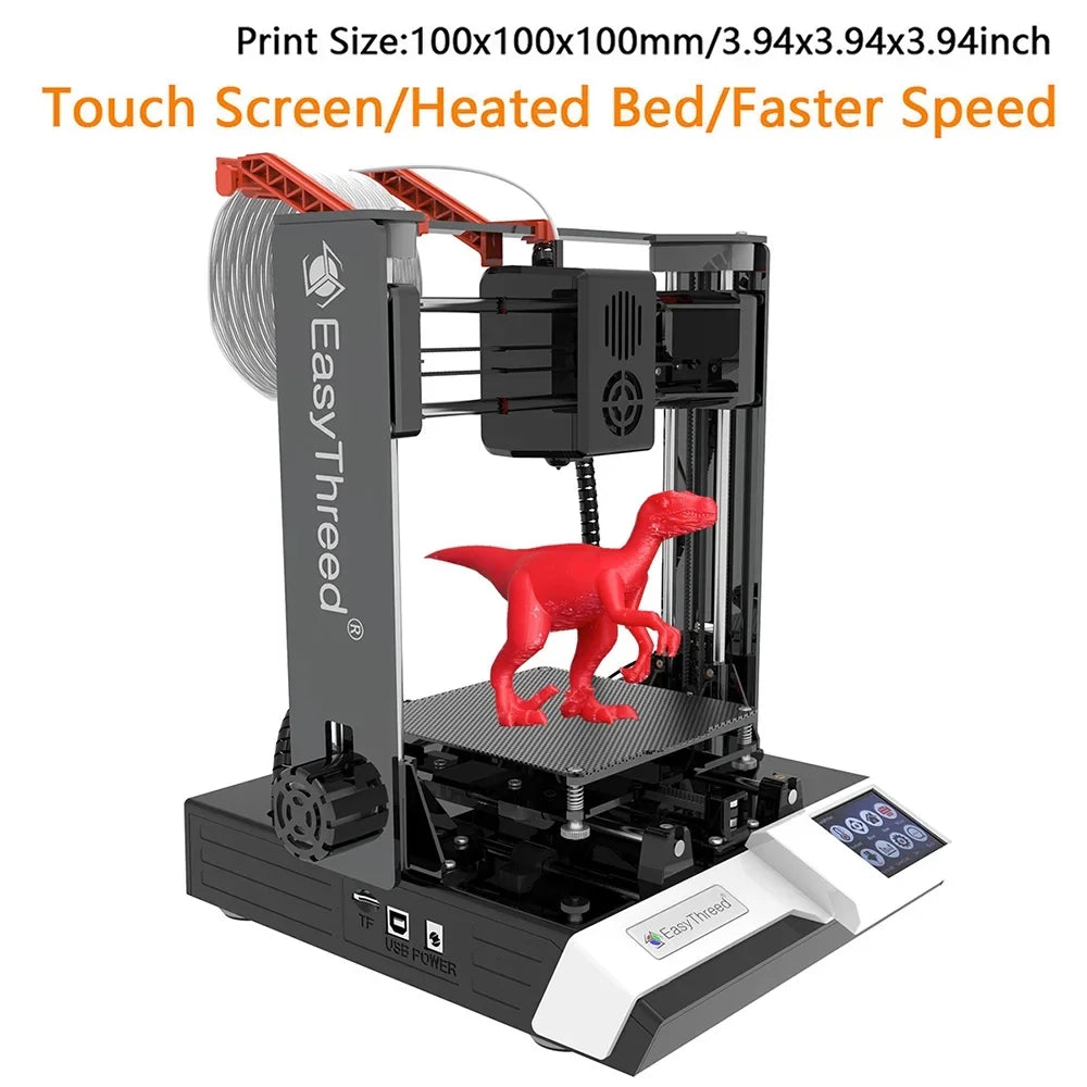 EasyThreed 3D printer,Print Size Removable  Plus 3D Printer  Kids  Printers 3D-Printer 3D Printer Hine 100x100x100mm/4x4x4inches  Comes Plus Printer Hine