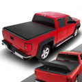 Motoring --045 For 2005 to 2021 Nissan Frontier 5' Bed Fleetside Adjustable Tri -Fold Soft Top Trunk Tonneau Cover