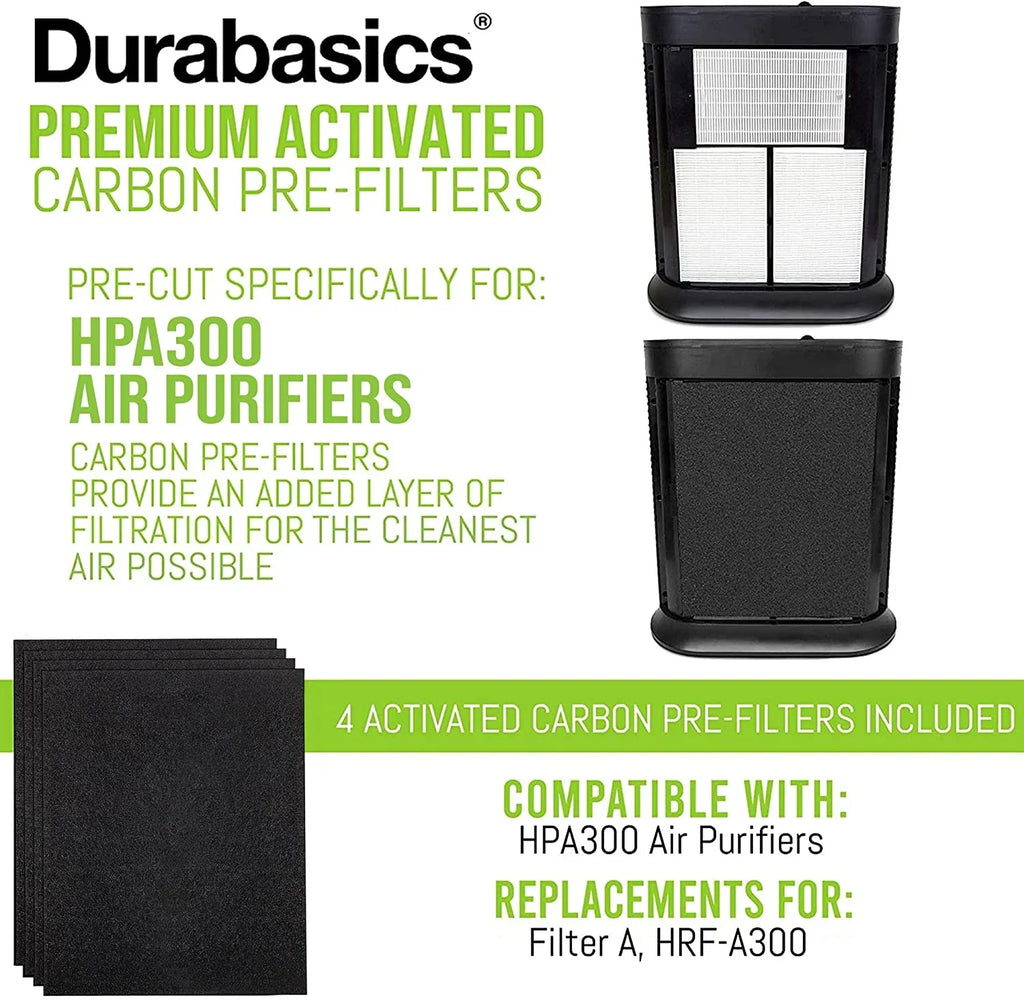 Durabasics Pre-Filters for Honeywell  Replacement Filters, Honeywell Prefilter , Honeywell Filter , Prefilter for Honeywell Air Purifier, Honeywell Pre Filter Replacement, --4 Pack