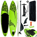 Carevas Inflatable Paddleboard Set 126"x29.9"x5.9" Green