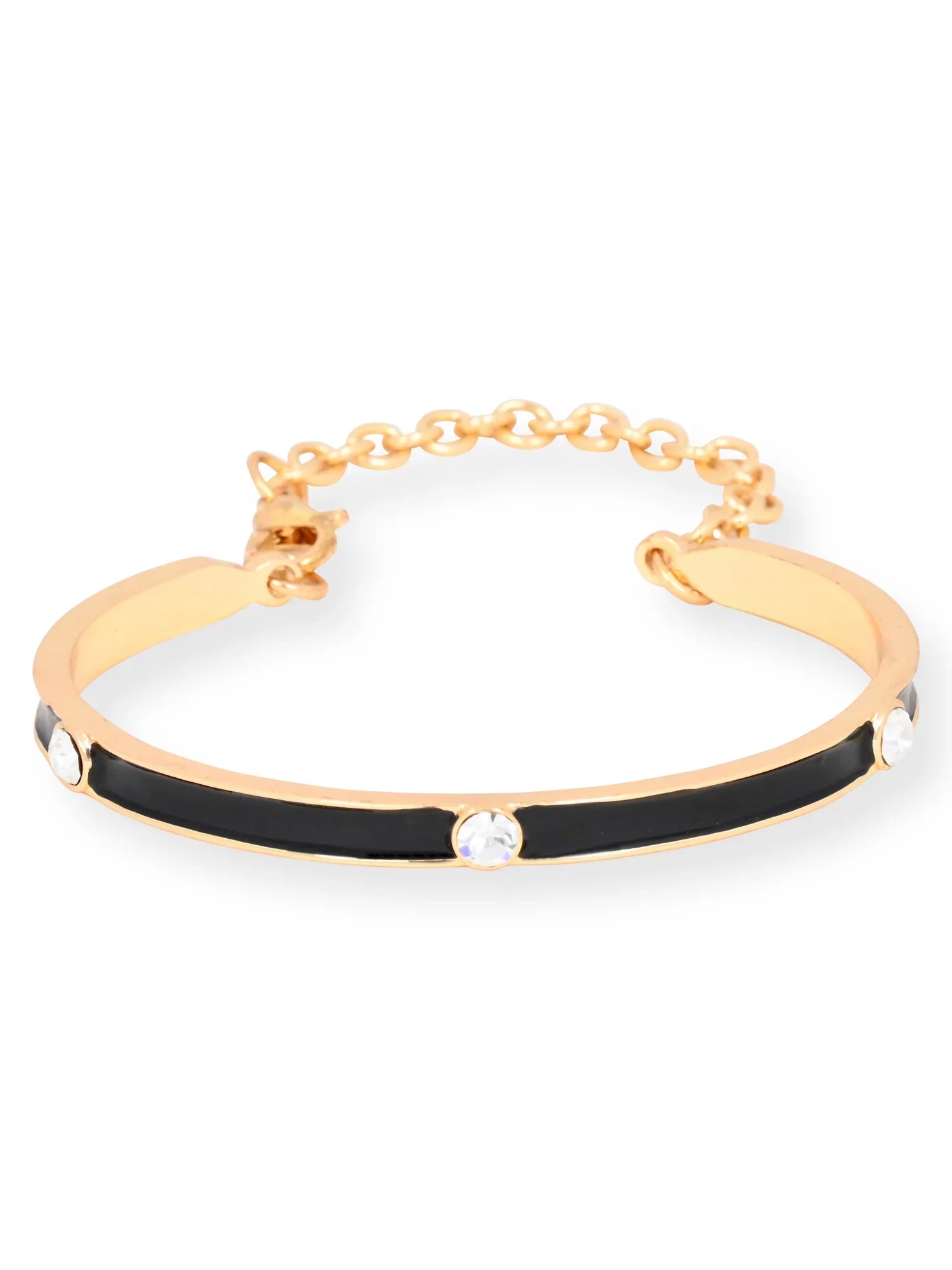 Elgin Adult Female Analog Watch Set with Round Black Dial in Gold ()