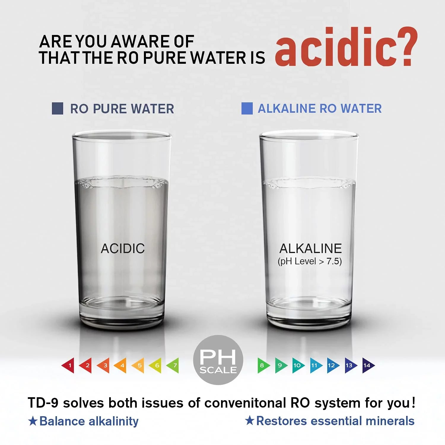 Frizzlife -9 Alkaline Remineralization Under Sink Inline Water Filter - Quick Twist Post Filter for  System
