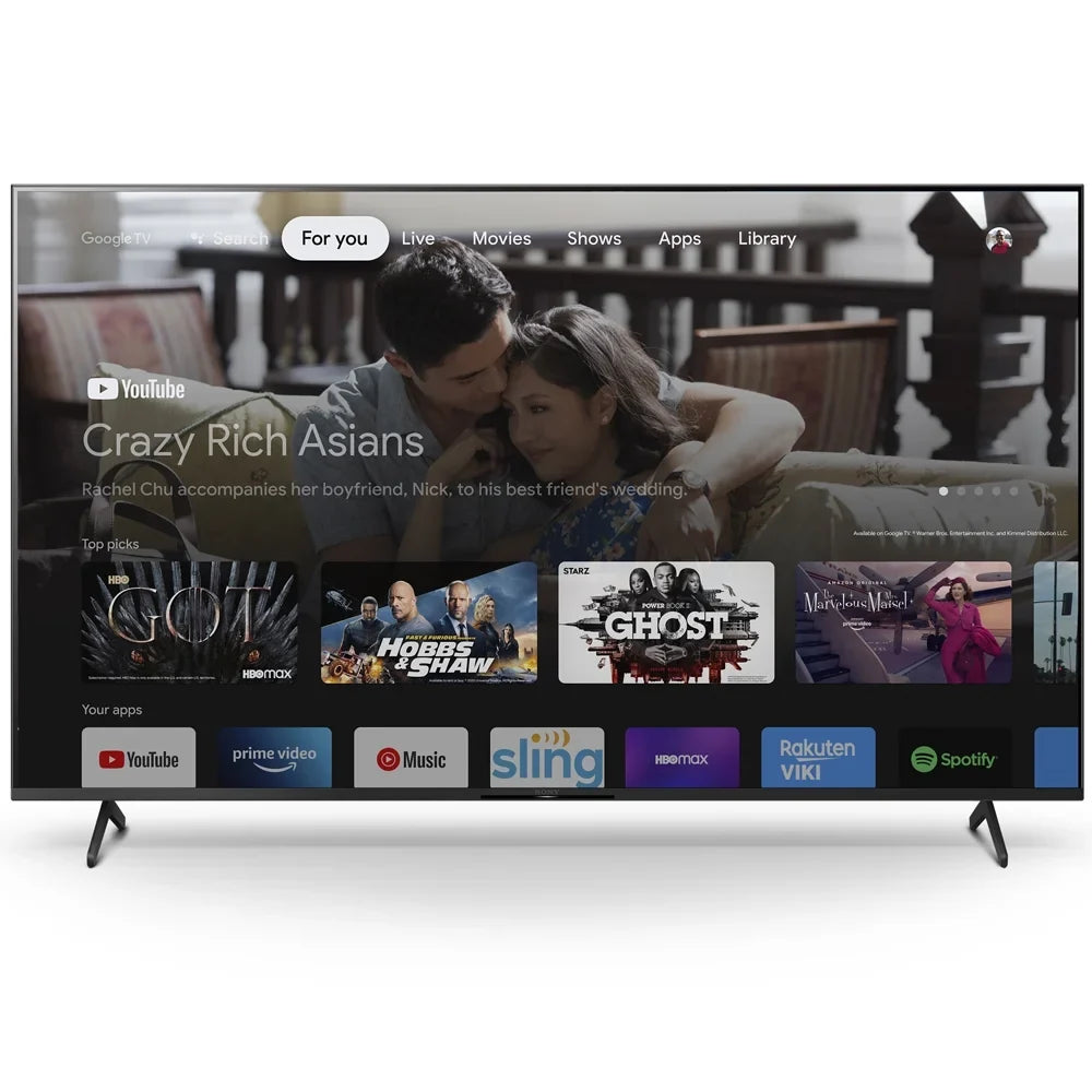 Sony  43 inch  4K Ultra   Smart  2021 Model Bundle with Deco Home 60W 2.0 Channel Soundbar, 37"-70"  Wall Mount Bracket Bundle and 6-Outlet Surge Adapter