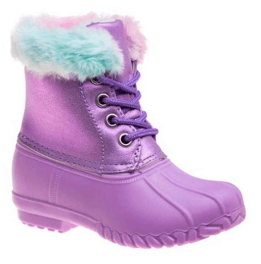 Josmo Purple & Teal Shimmer Duck Boot Toddler 9