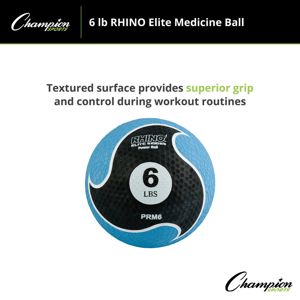 Champion Sports 6lb Rhino® Elite Medicine Ball