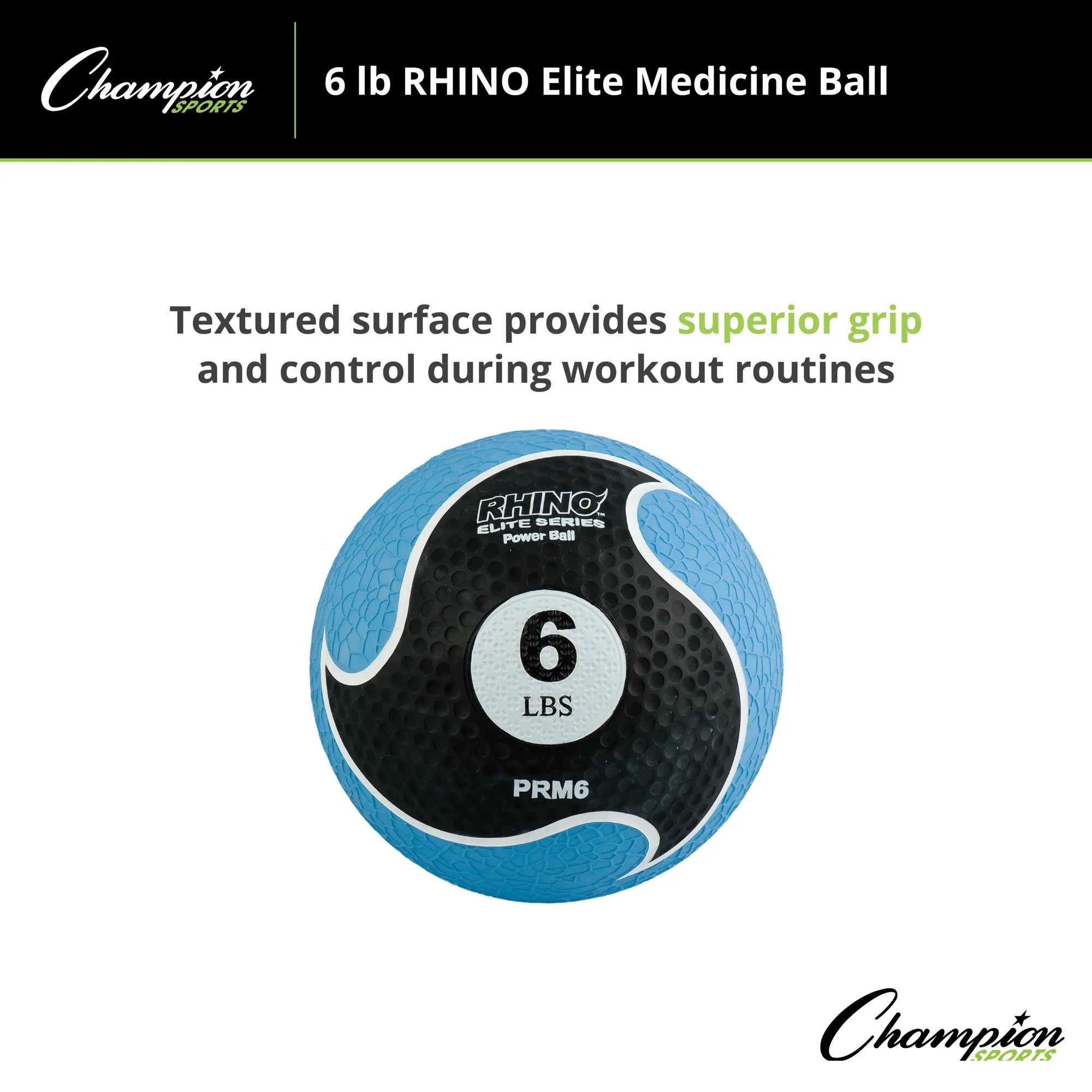 Champion Sports 6lb Rhino® Elite Medicine Ball