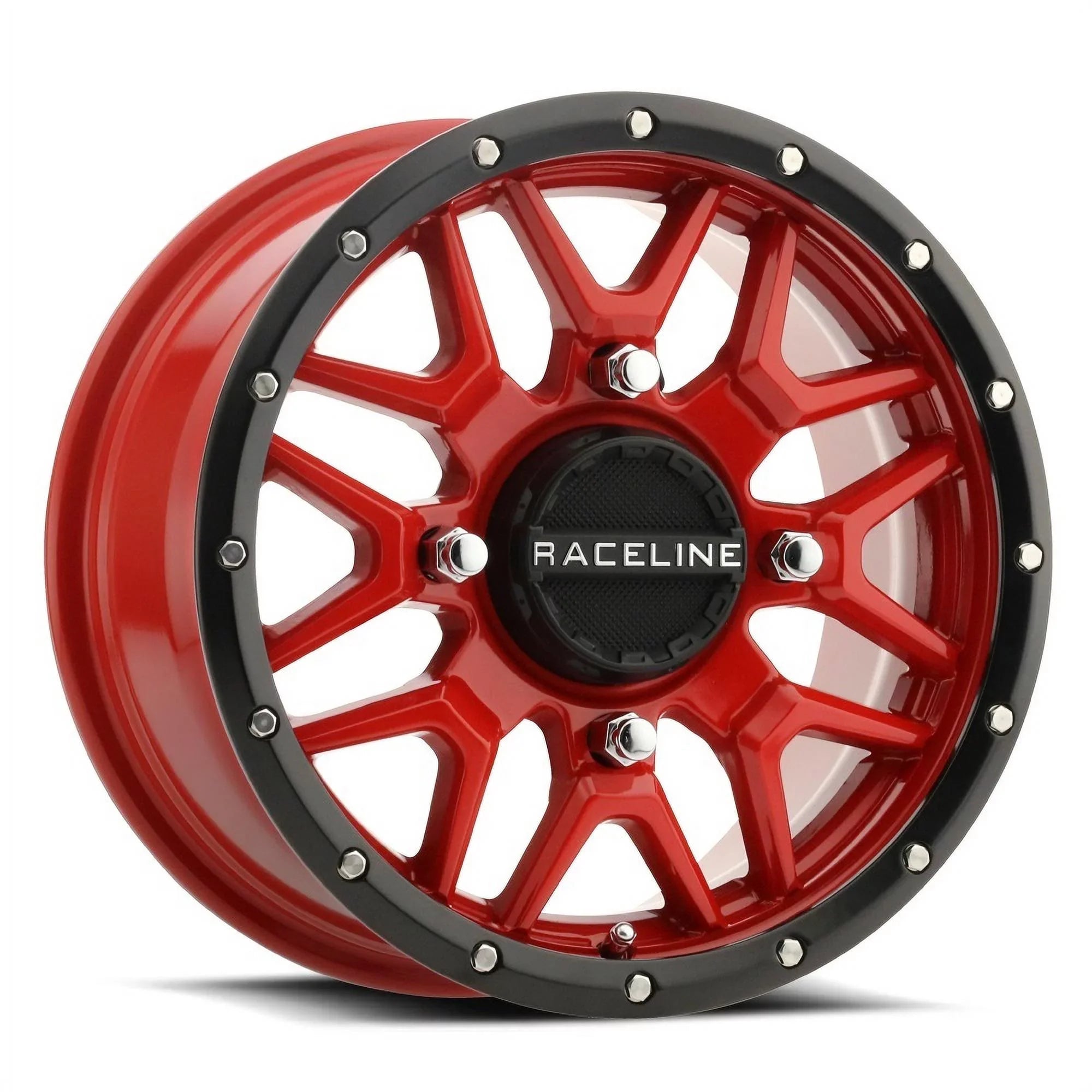 Raceline Krank 14" Red Wheels 28" Mud Lite  Tires Polaris   1000 /   / Ranger  900/1000