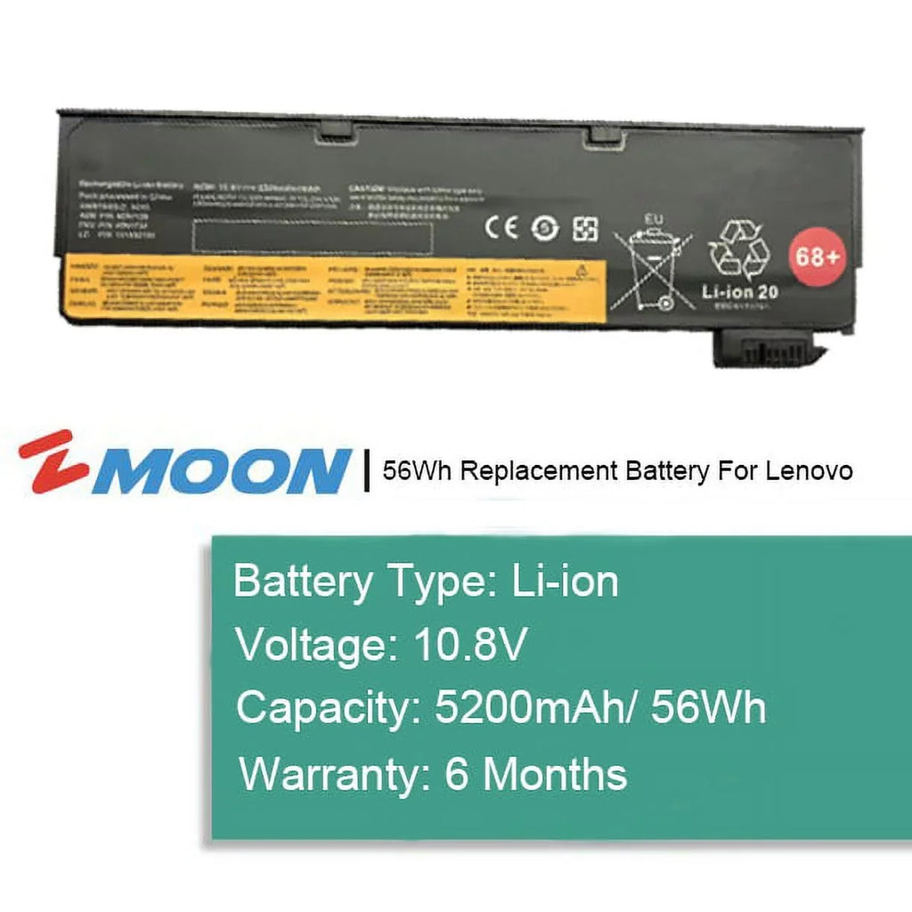 6-Cell Replacement Laptop Battery for Lenovo ThinkPad  T440s   T460p   W550s    45N1124 45N1125 45N1127 45N1128