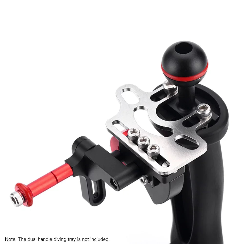 Aluminum Alloy Shutter Trigger Extension Lever Extend Mount Adapter Accessory for Dual Handle Diving Tray Stabilizer Underwater Camera Housing Case