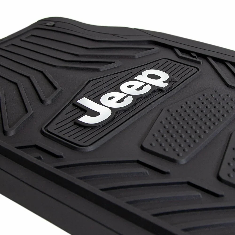 Plasticolor -001668R01 Jeep Rubber Floor Mat, Black