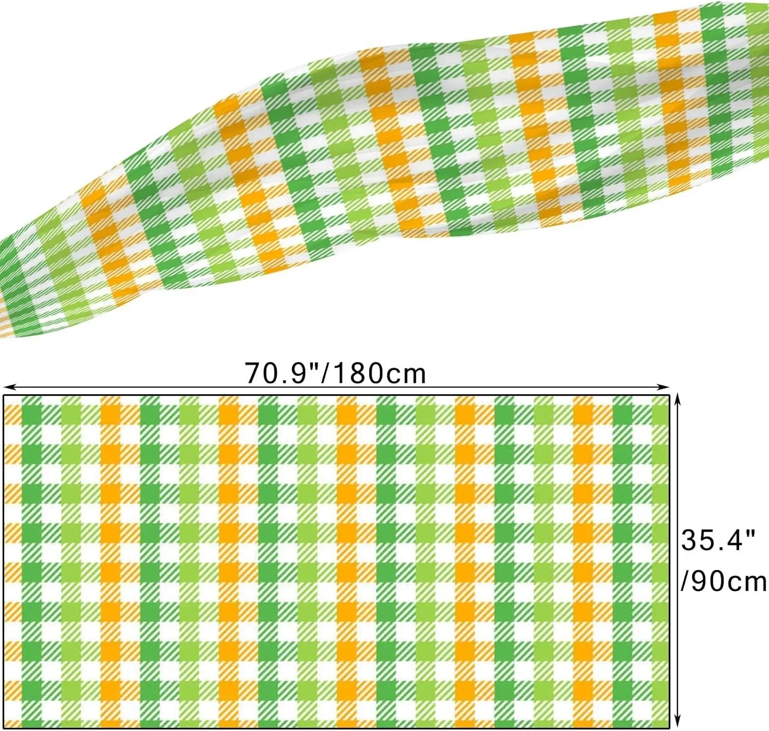 Hyjoy Classic Checkers Pattern Long Silk Neck Scarf Lightweight Shawl Wrap Scarves for Women Girls